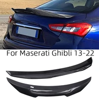 for maserati ghibli psm style carbon fiber rear spoiler trunk wing 2013 2022 frp honeycomb forged