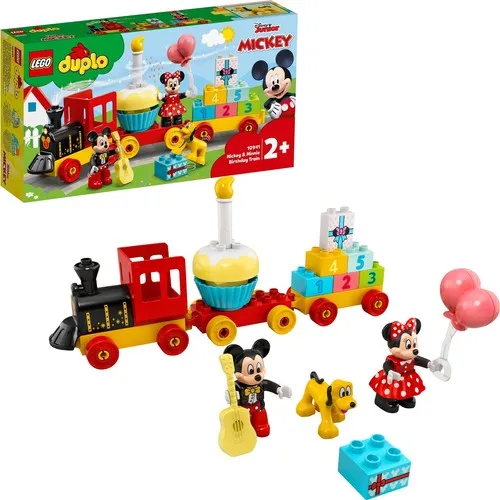 Оригинальный Конструктор LEGO DUPLO 10941, поезд для маленьких детей на день рождения, Обучающий набор с цифрами игрушка, игрушечный набор, 22 шт., во...