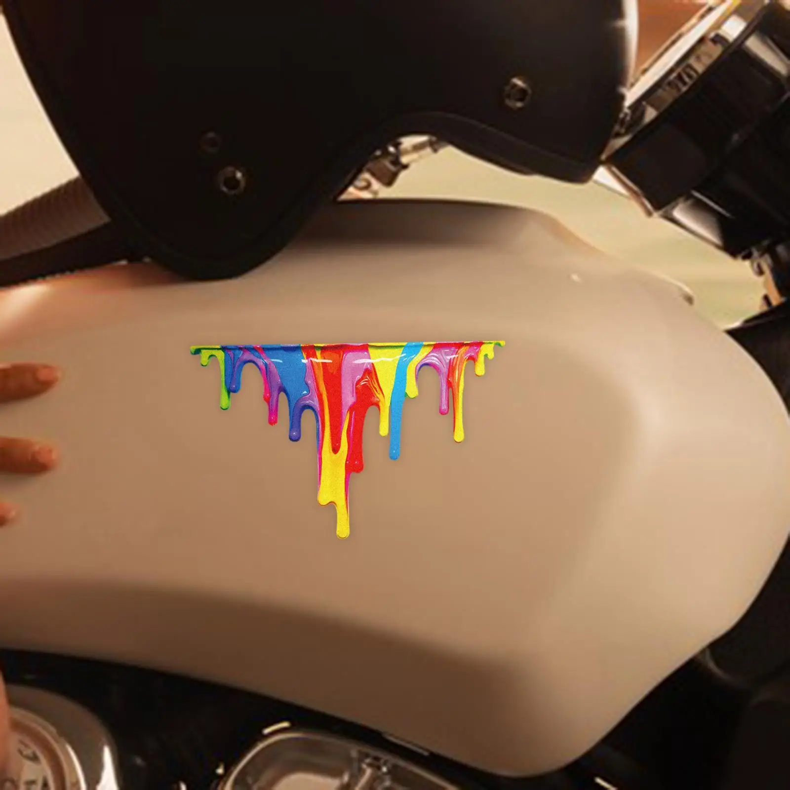 Автомобильная наклейка самоклеящаяся с царапинами для окна мотоцикла задней