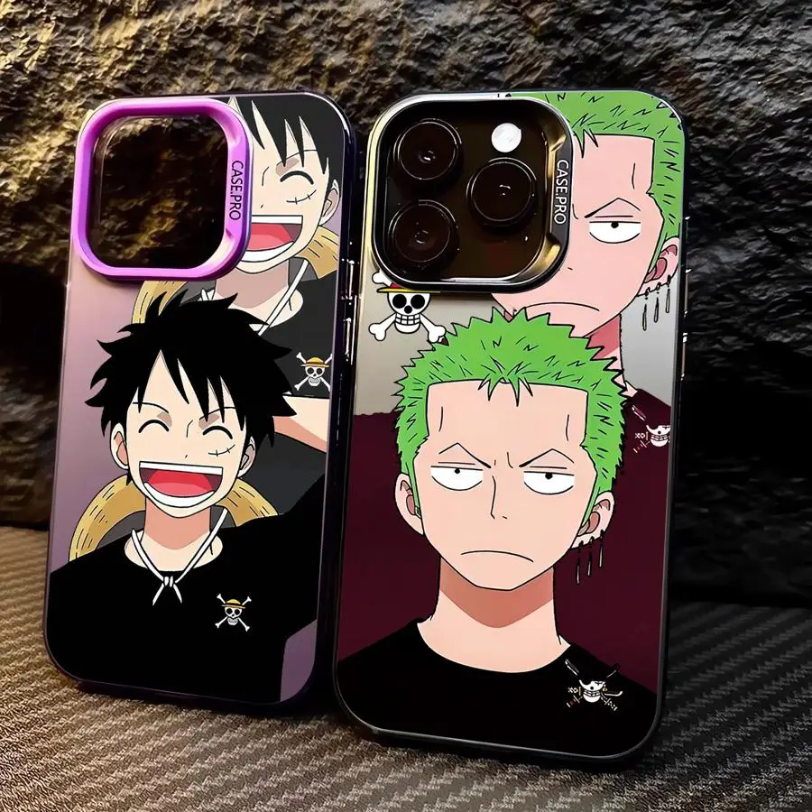 Чехол для телефона One Piece Z-Zoro L-Luffy Apple iPhone X 12 Pro 13 14 Plus XR 11 XS Max 15 16 мягкий силиконовый
