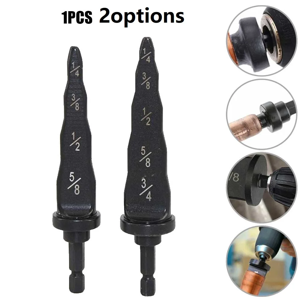 5-in-1 Inch Tube Expander Pipe Expander Dril Electric Repair Support Swaging Tool HVAC Parts Black Steel Pipe Expander Drill