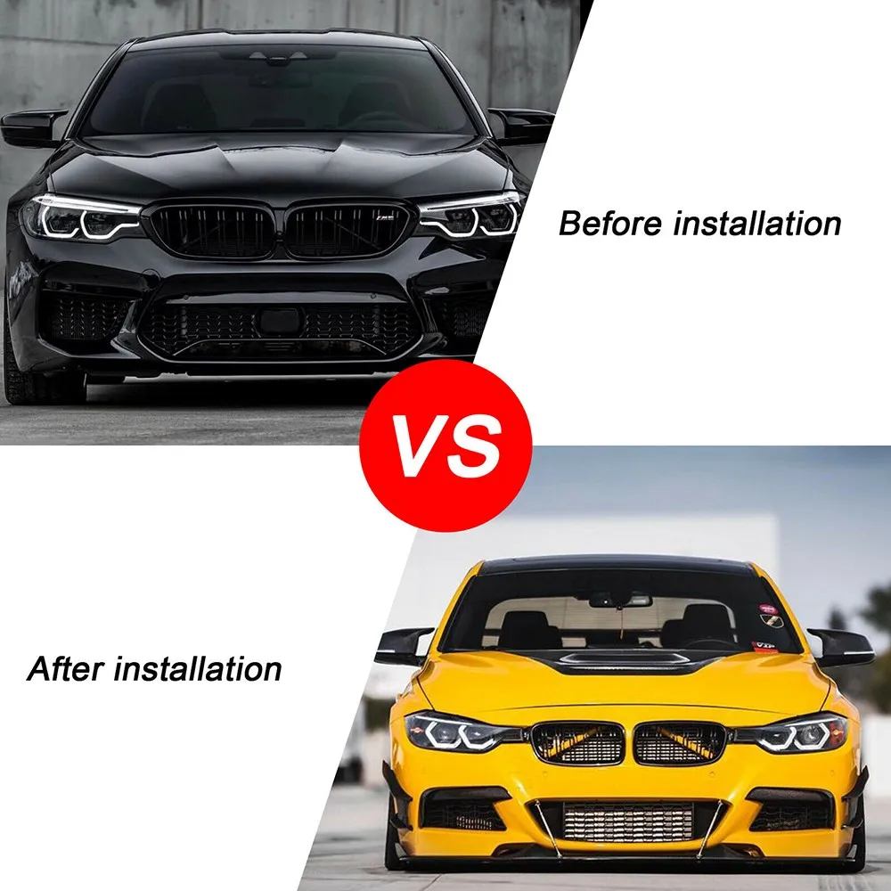 

2pcs Car Front Grille Trim Strips Racing Style For BMW 1 2 3 4 Series F30 F31 F32 F34 F35 F36 G20 G21 G28 G29 F20 F21 F22 F23 24