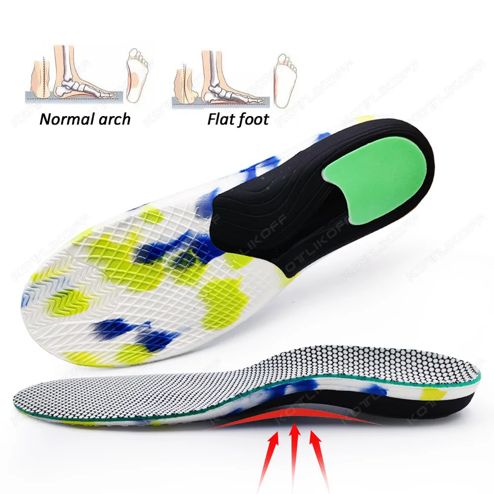 Ортопедические стельки для обуви мужчин и женщин поддерживающие свод стопы