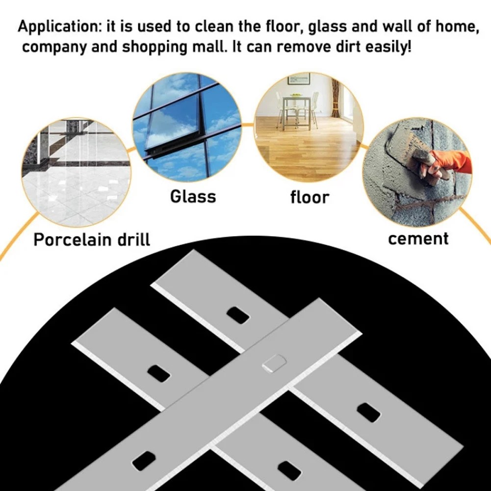 

Floor Shovel Scraper Blade Steel 100*18mm Accessories Ceramic Cleaning