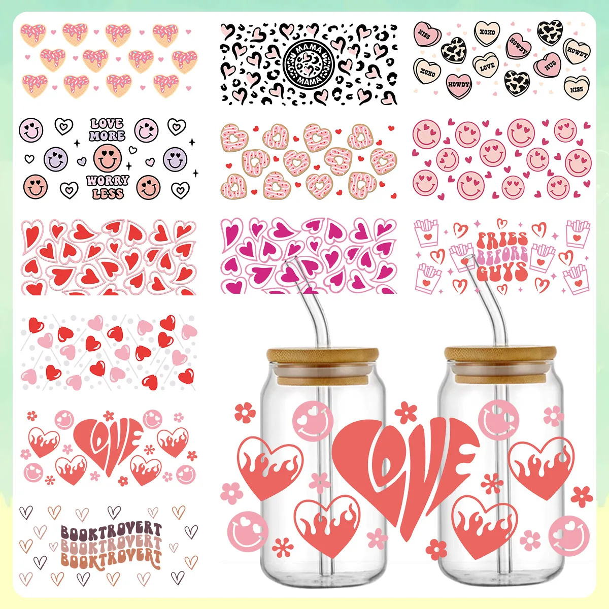 Заводская изготовленная на заказ Водонепроницаемая обертка для стаканов uv dtf 16