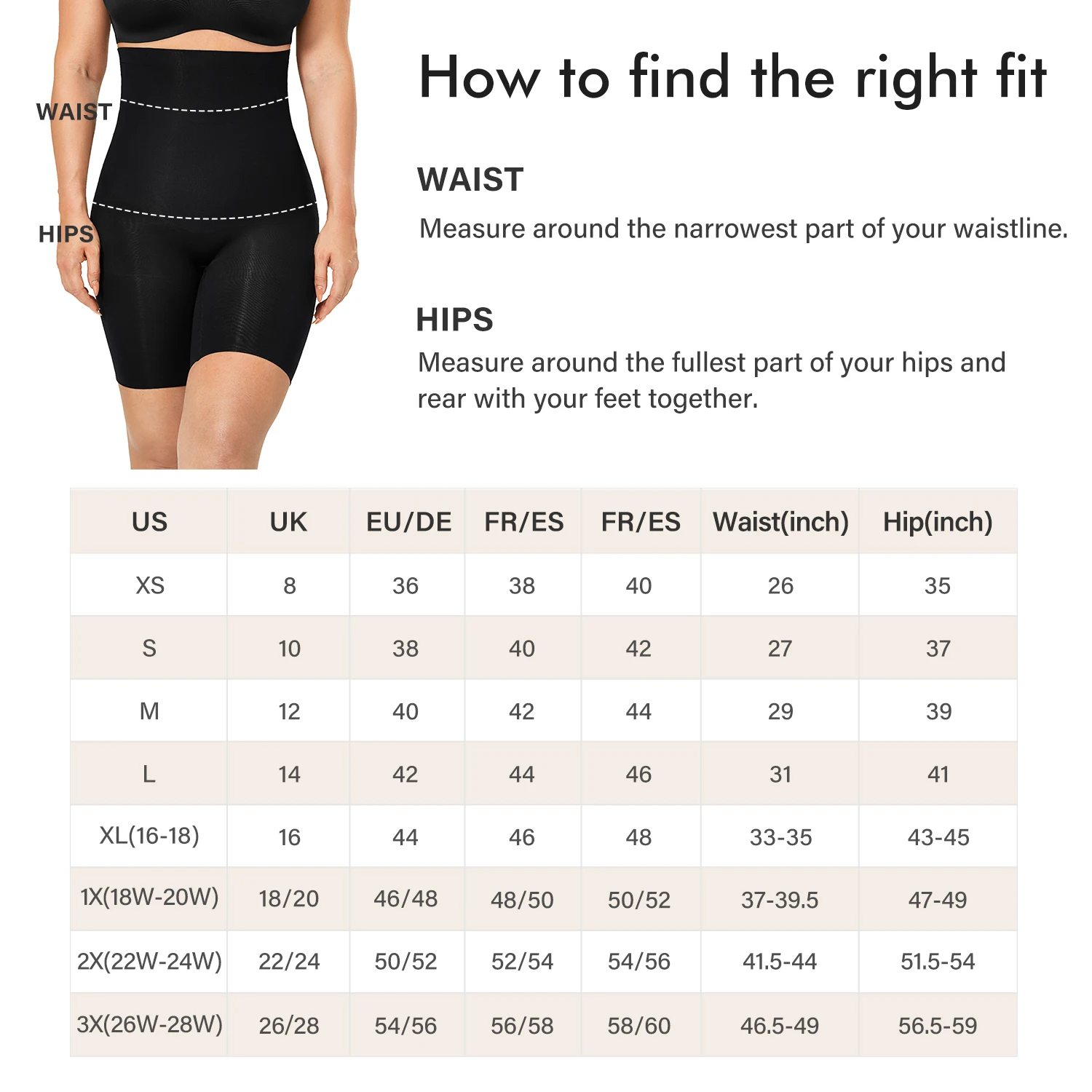 DELIMIRA Women's Shapewear Shorts Panties Tummy Control Plus Size Thigh Slimmer High Waist