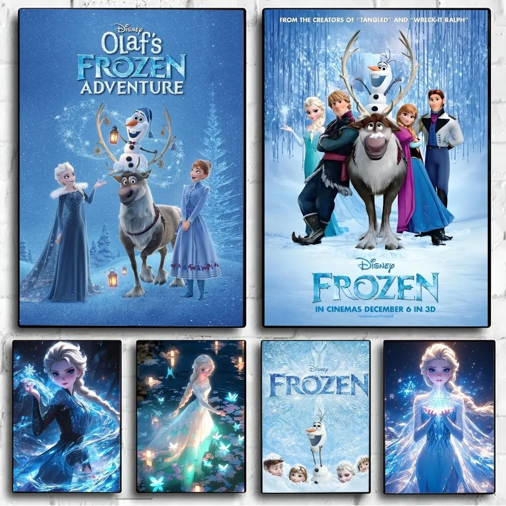 Наклейки На Плакат С Анимацией Диснея Холодное Сердце - Качественная