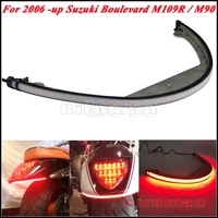 motorcycle tail tidy fender eliminator bracket bar w sequential led tail turn signal light for suzuki boulevard m109r m90 06 up