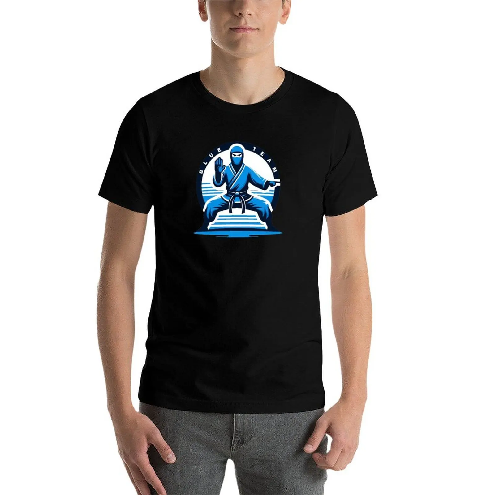 Фото Футболка Blue Team Ninja для защиты кибербезопасности, быстросохнущая, для путешествий №4
