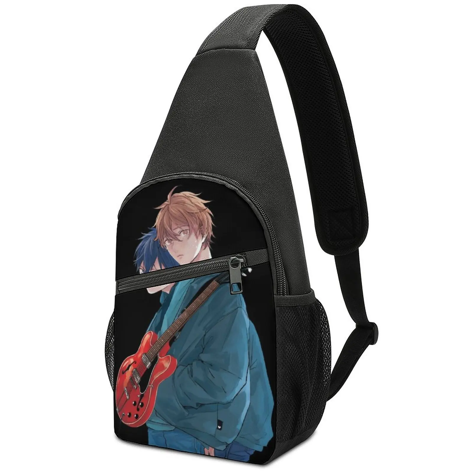

Given Shoulder Bags Bucket List Fire Force Two Boys Love Guitar Anime Streetwear Chest Bag Sling Bag Funny School Crossbody Bags