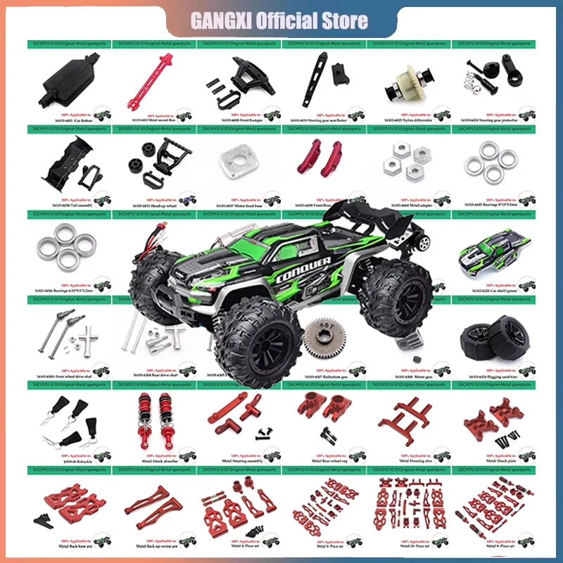 Neumáticos Rueda Camión Monstruo Hexagonal Para SCY 16101 16102 16103 1:16 Piezas Actualización De Coche Todoterreno RC 6324