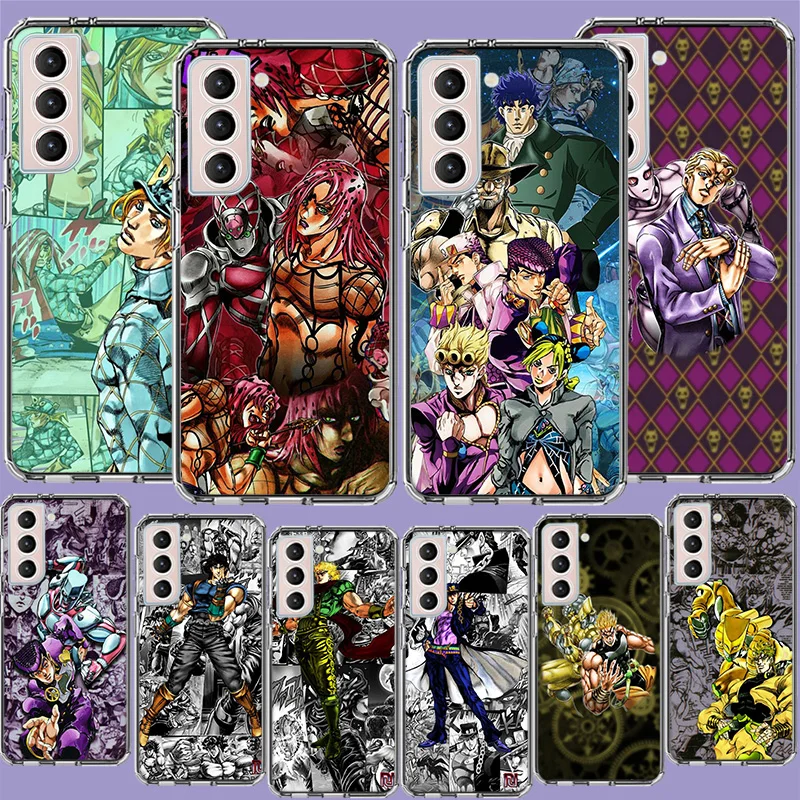 

JoJo's Bizarre Adventure Phone Case For Samsung Galaxy S23 Ultra S22+ S21 Plus S20 FE S10 Lite S10E S9 S8 S7 Edge Cover