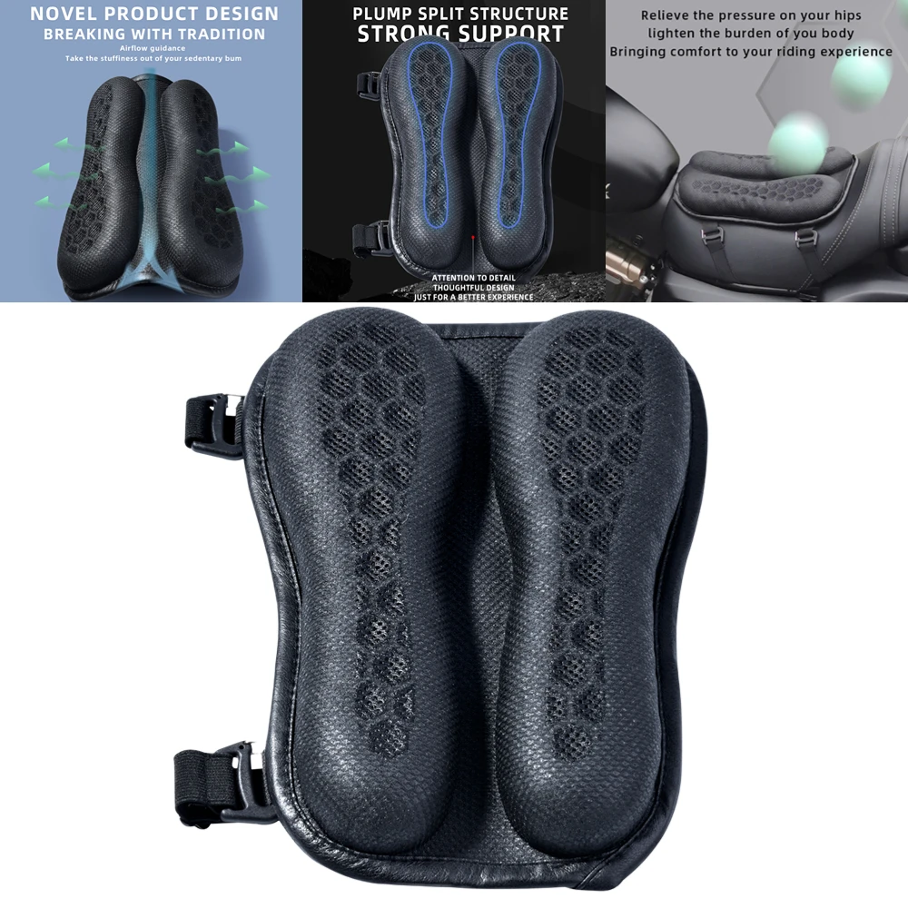 

Motorcycle Seat Cushion Universal Inflatable 3D Blow Air Cushion Shock Absorption Modified Saddle Cushion Motorcycle Accessories