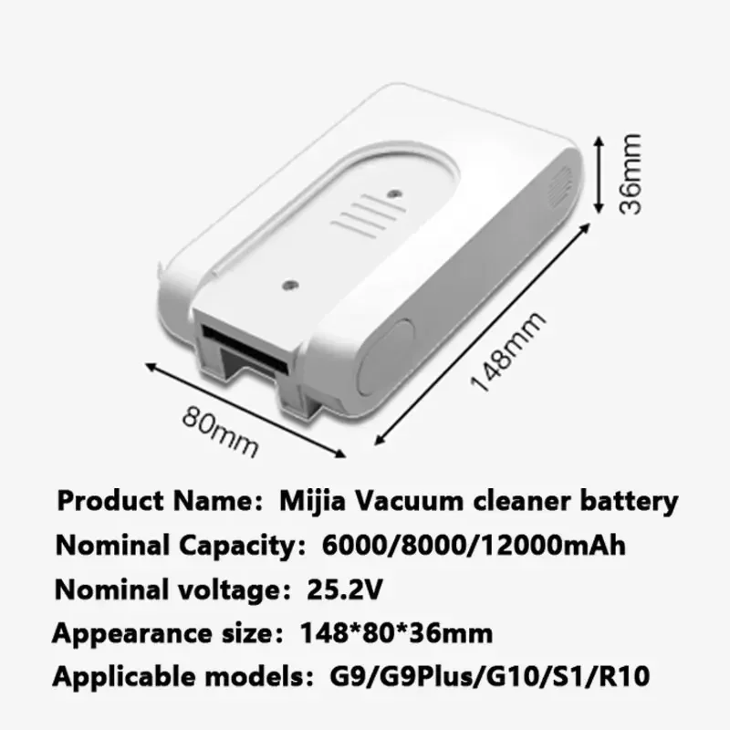 НОВЫЙ литий-ионный аккумулятор 25 2 В 4000 мАч для беспроводного пылесоса Xiaomi Mijia G9 G10
