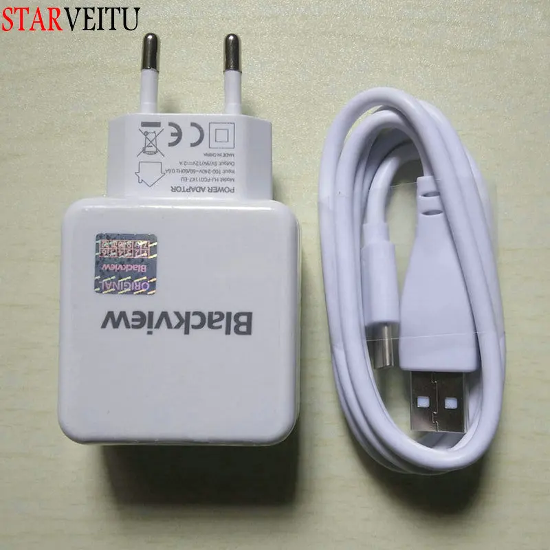 Адаптер питания для Blackview BL6000 Pro BV6600 BV9900E BV5100 BV5900 A90, оригинальное дорожное зарядное устройство 18 Вт с вилкой европейского стандарта, USB-кабель типа C