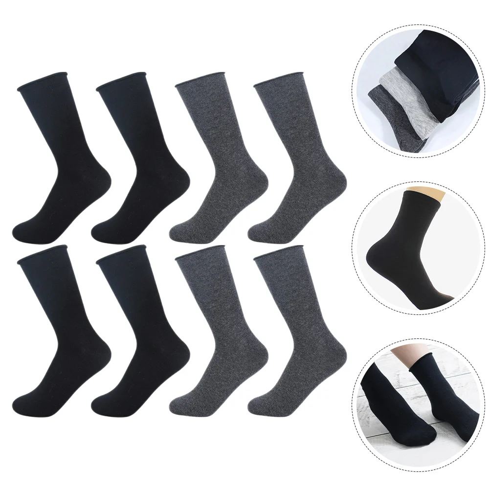 

4 Pairs Socks Men Supple Nursing Pregnant Women Wide For Feet Foot Protection Durable Non-binding Elder