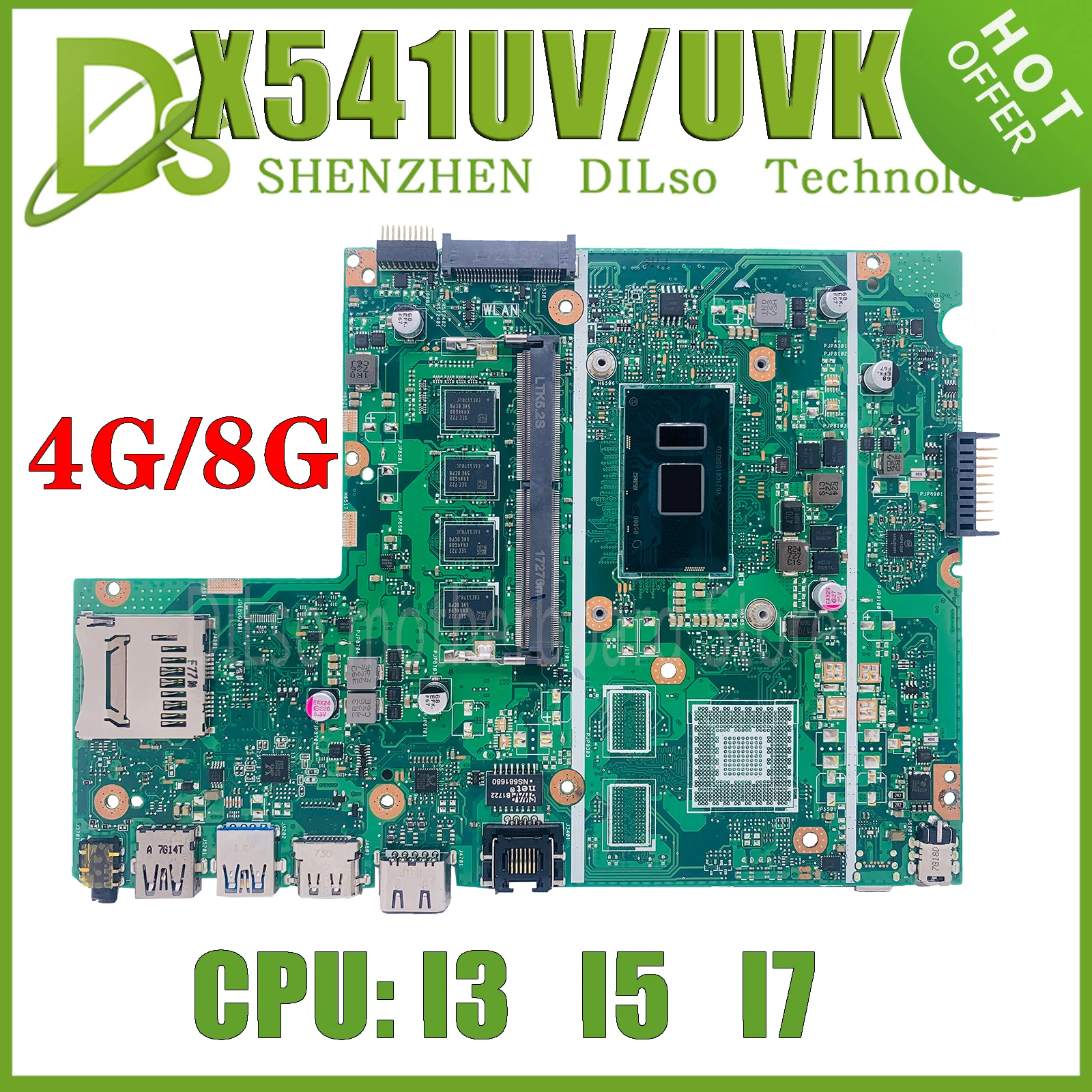 KEFU X751LX     ASUS X751L X751LK/LX X751LKB    I5-5200U GTX950M 4GB 100%  