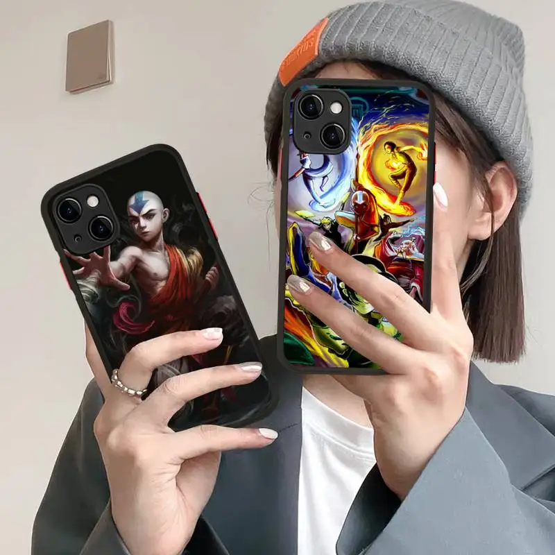 

Avatar The Last Airbender Phone Case for iPhone X XR XS 7 8 Plus 11 12 13 pro MAX 13mini Translucent Matte Case