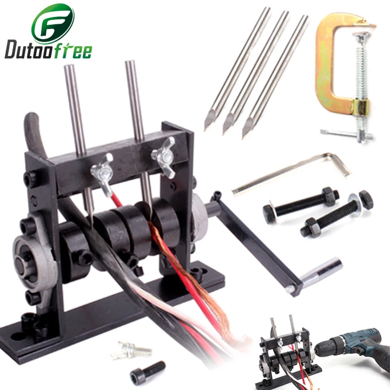 Portable Manual Wire Stripping Machine Can Connect Electric drill Scrap Cable Peeling Machines Stripper for 1-30mm Hand Tool enlarge