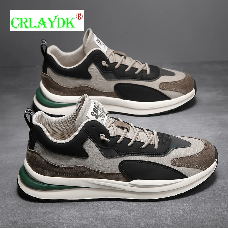 

CRLAYDK Luxury Men's Fashion Sneakers Sports Students Tennis Running Breathable Shoes Non-slip Casual Youth Walking Trainers