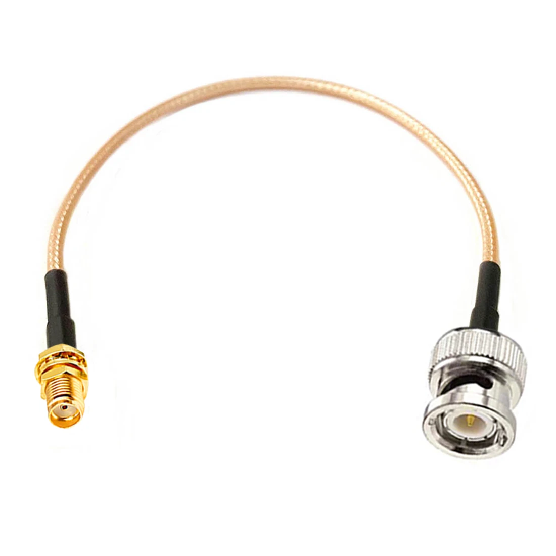 1 шт., переходник с гнездовой гайкой SMA на штекер BNC, Отрезок кабеля, адаптер RG316 RG58 RG142 15 см/30 см/50 см/100 см