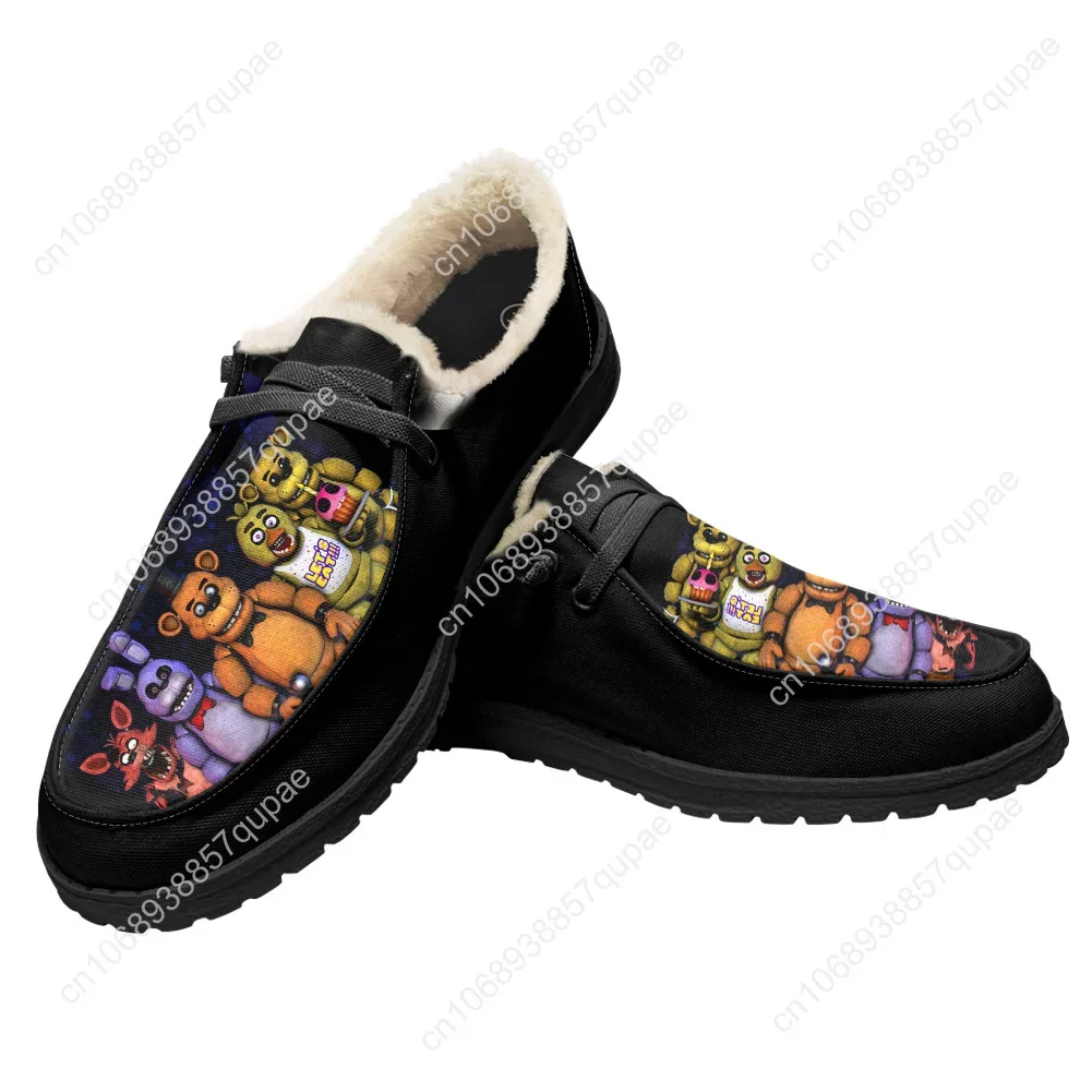 Fnaf F-Freddy At Game N-Nights F-Five Туфли на плоской подошве Симпатичные дышащие уличные