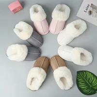 winter plush warm home flat slippers lightweight soft and comfortable winter slippers womens cotton shoes indoor plush slippers