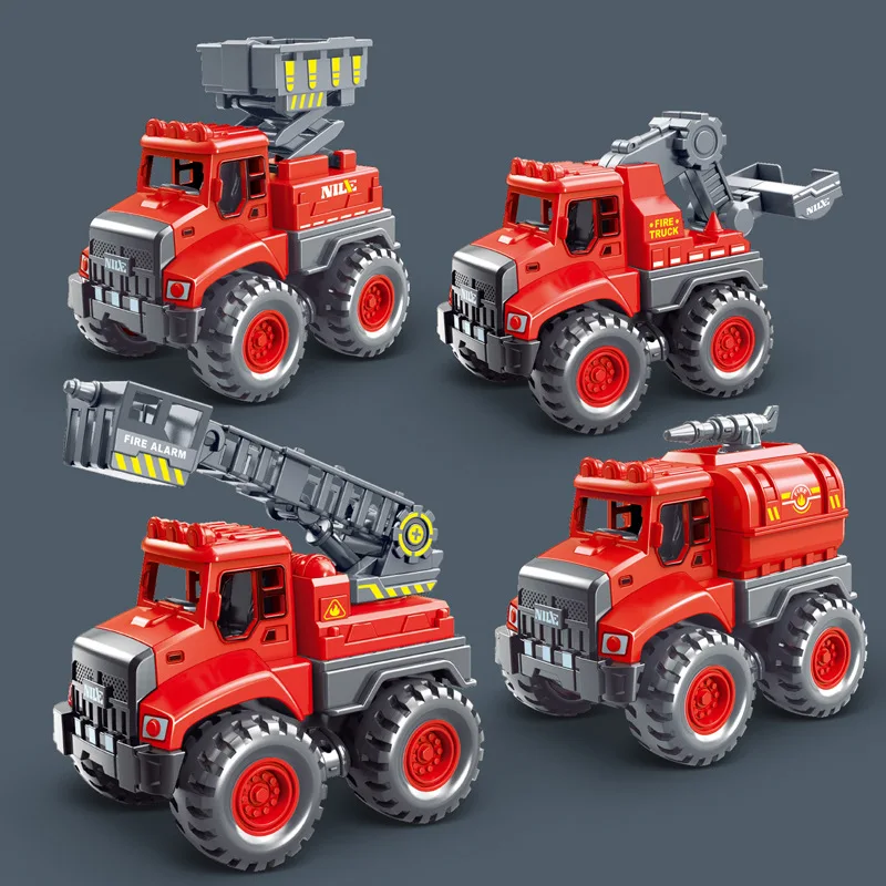

Inertia Engineering Car Models Fire Fighting Truck Toys for Children Kids Vehicle Toys Gift Excavator Tractor Toy