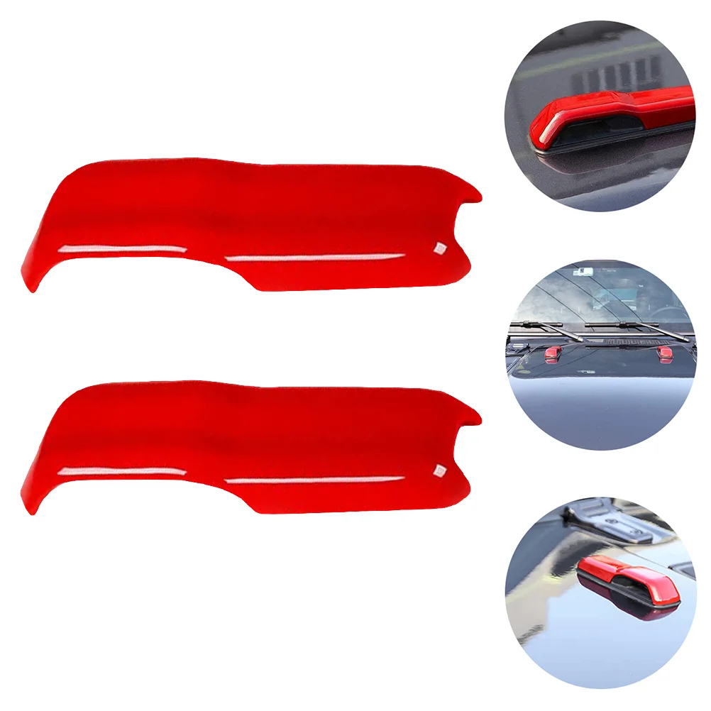 

2Pcs Engine Hood Hinge Cover Decorations Pretty Exterior Accessories for Car