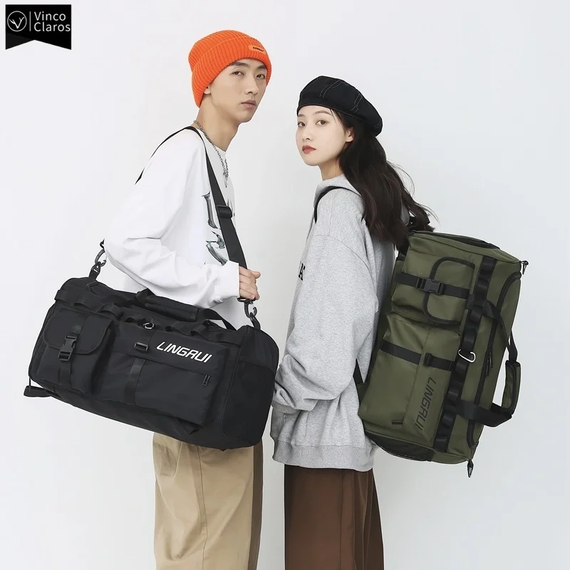 

Men's Backpack Travel Shoulder Bag Dry Wet Separation Sports Gym HandBag Duffle Crossbody Bags For Men Large Capacity Backpack