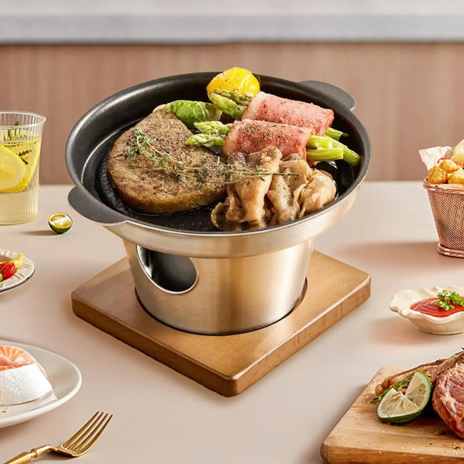 Корейский гриль-барбекю бытовой японский гриль Hibachi настольный для