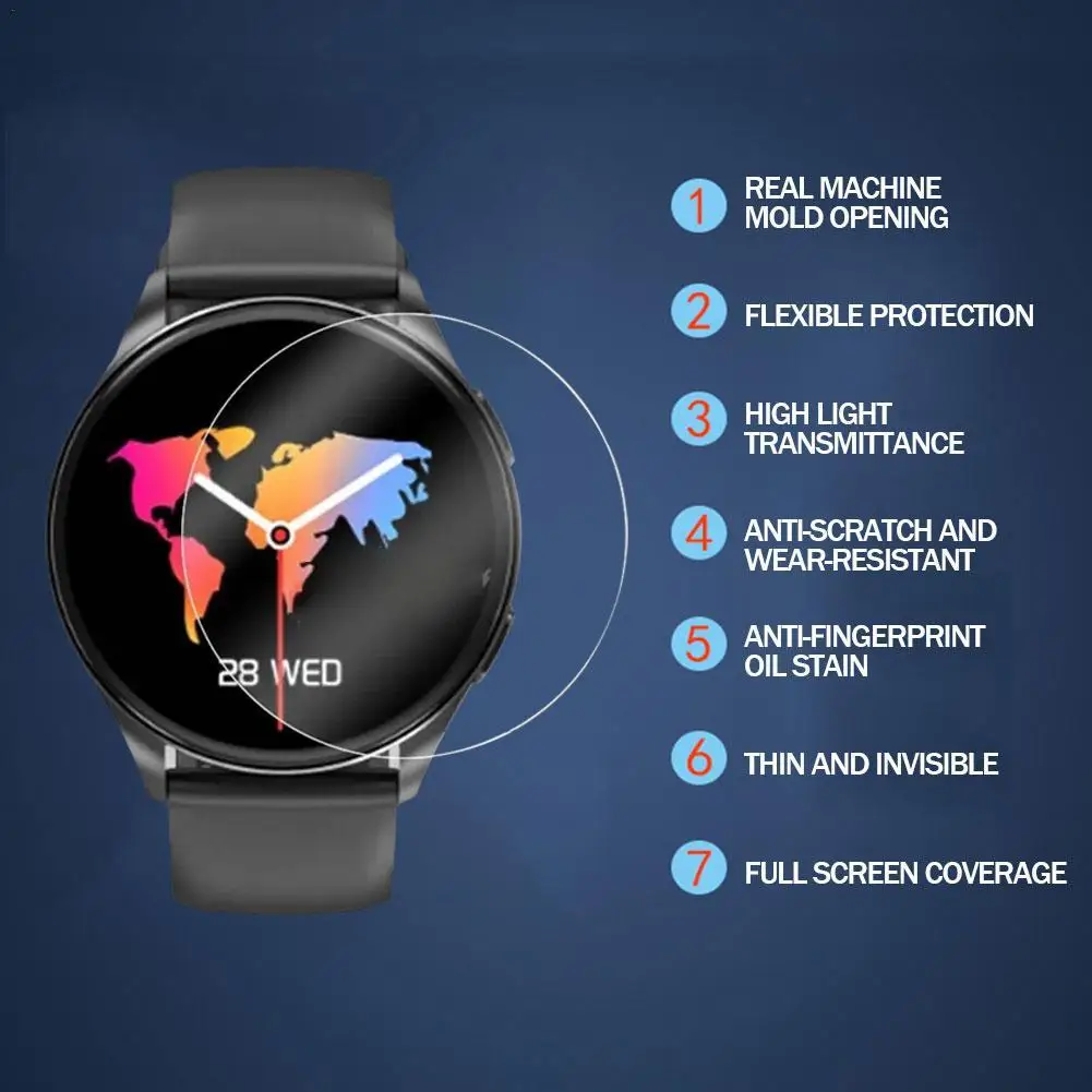Ультрапрозрачная фотопленка для умных часов Blackview X20 мягкая Гидрогелевая пленка