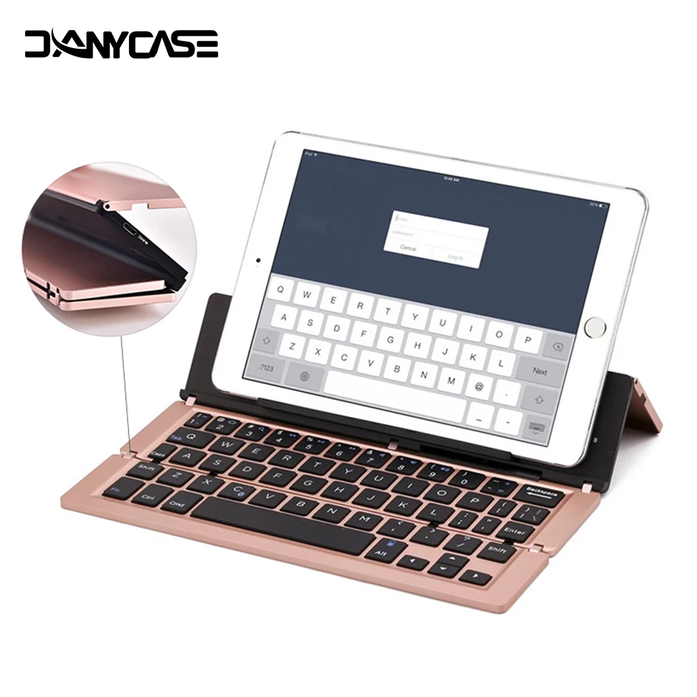 

Складная Беспроводная клавиатура Bluetooth-Совместимость с планшетами и смартфонами для iPhone, Android, планшета, ipad, ПК