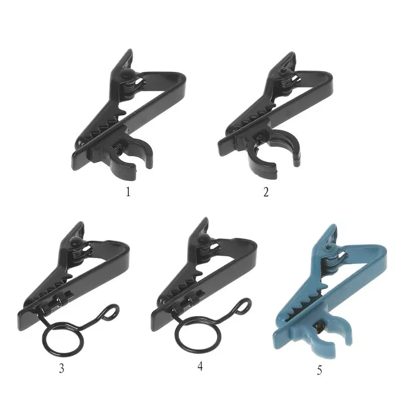 

Microphone Lapel Tie Clip Mini Clamp Portable Used For T-shirt Collar Q9QC
