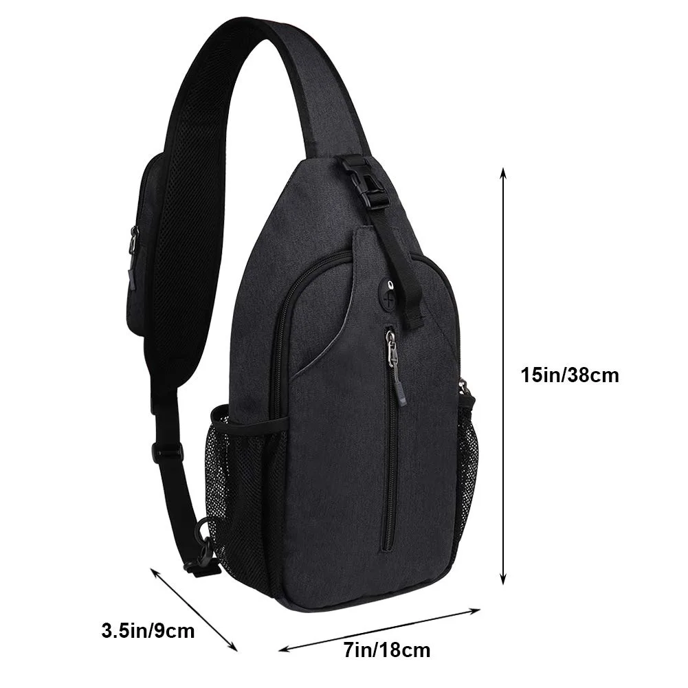 Outdoor Crossbody Bag Sling Backpack Travel Hiking Phone Chest Bag Men Waterproof Sport Daypack Women Shoulder Cross Body Bag
