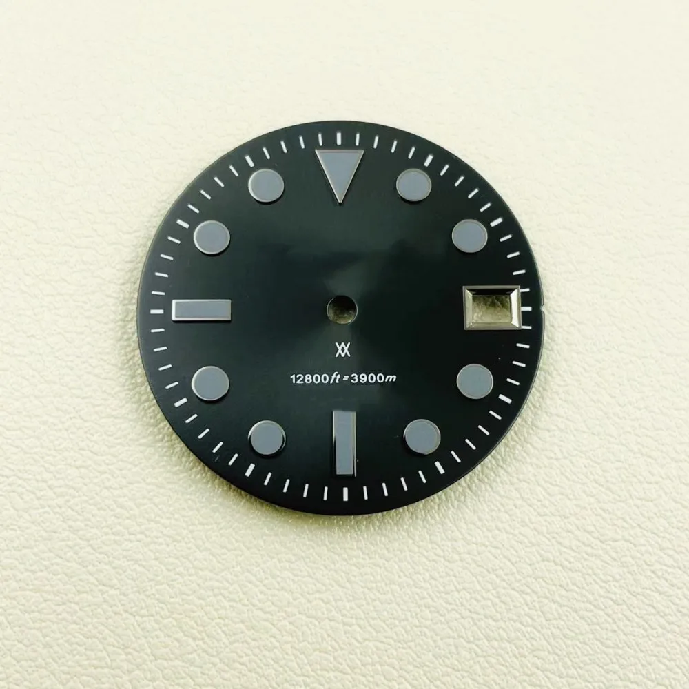 New modified NH35 dial water ghost diving watch NH36 mechanical movement watch disc watch accessories diameter 28.5mm