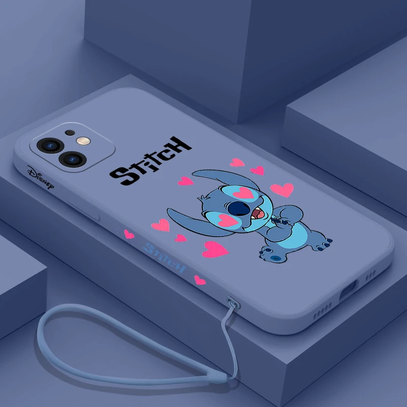 

Disney Stitch Phone Case For OPPO A7X A53 AX5 A93 A94 A35 A95 A12 A15 A15S A16 A8 A72 Reno 7Z 6Z 5Z F19 4G 5G with Hand Strap