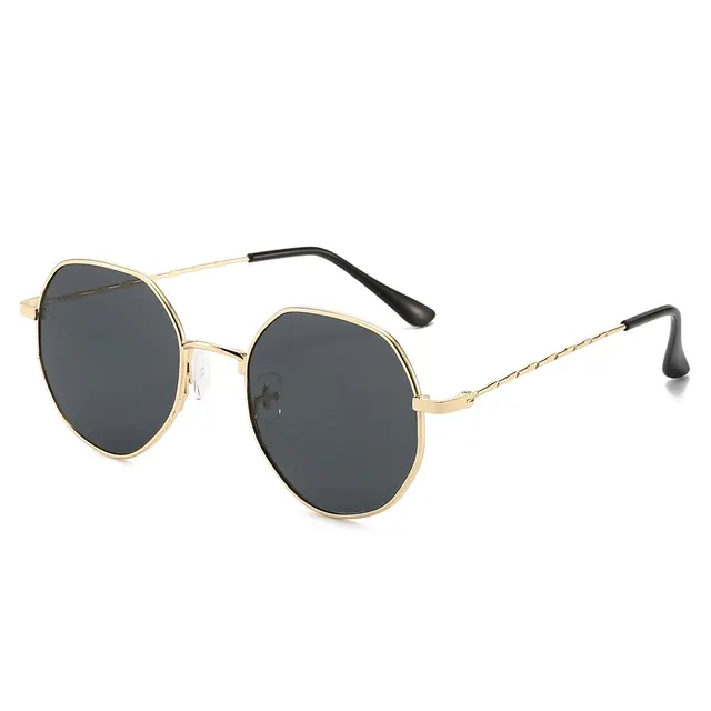 Polygon Metal Sunglasses Vintage Frame For Women Sunglasses Men Luxury Brand Design Sun Glasses Women Mirror Gafas De Sol Uv400 2