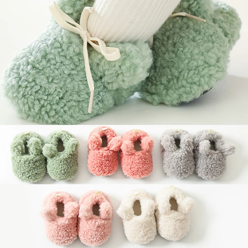 

Осенне-зимняя утолщенная теплая детская обувь и носки обувь для новорожденных мальчиков и девочек детская мягкая обувь для малышей и первы...