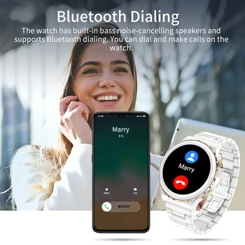 For Huawei Watch GT3 Pro AMOLED Smart Watch Women Bluetooth Call Wristwatch Heart Rate Waterproof Smartwatch Men For Android IOS 2