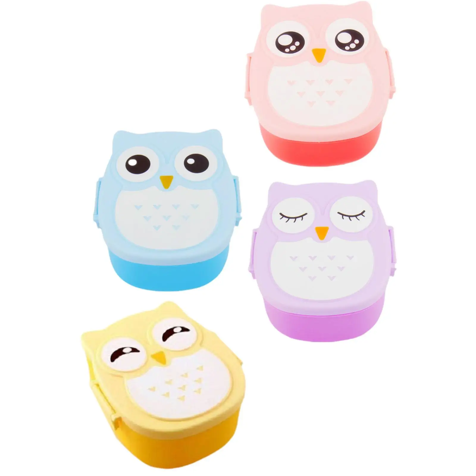 pudełko na drugie śniadanie sowa przenośny wzór zwierzęcy podzielony pojemnik Bento szczelne przechowywanie żywności dla dzie...