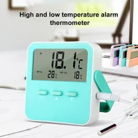 thermometer digital electronic hygrometer battery operated plastic temperature humidity meter gauge with bracket