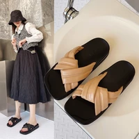 womens beach slippers summer flat slippers womens shoes flat shoes open toe muller shoes leisure room