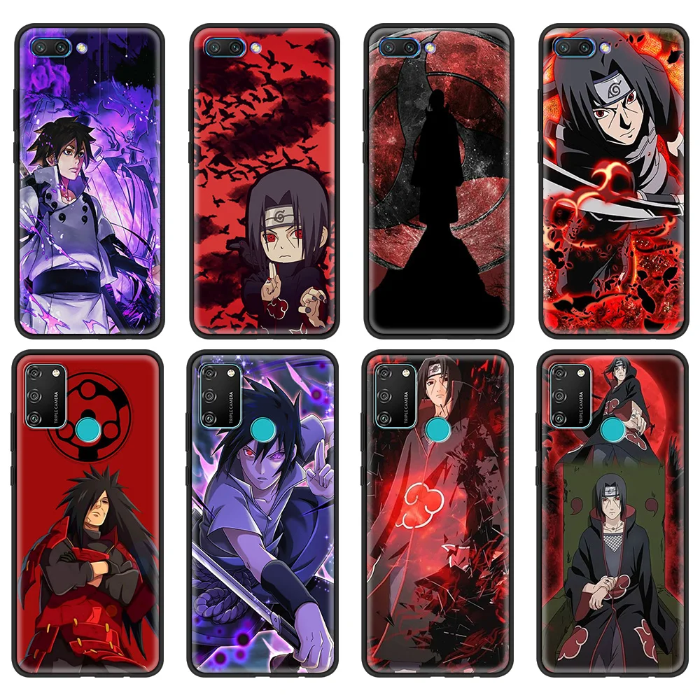 

Naruto Anime Uchiha Akatsuki Phone Case For Honor 50 20 Pro 20i 10i 10 9 Lite 8X 8A 7A 7X Huawei Y6p Y9s Y7a Y6 Y7 Y9 2019 Cover