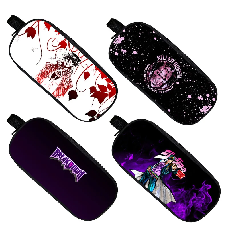 

Jojo Bizarre Adventure Pencil Cases 3D Japan Anime Cosmetic Holder Makeup Box Stationary Bag School Supplies Killer Queen Case