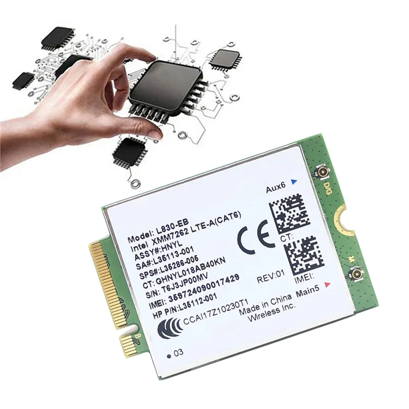 Для HP L830-EB WIFI Card 4G LTE L830 L35286-005 7262 модуль Cat6 300 Мбит/с для 640 650 G5 840 846 850 G6 X360 830