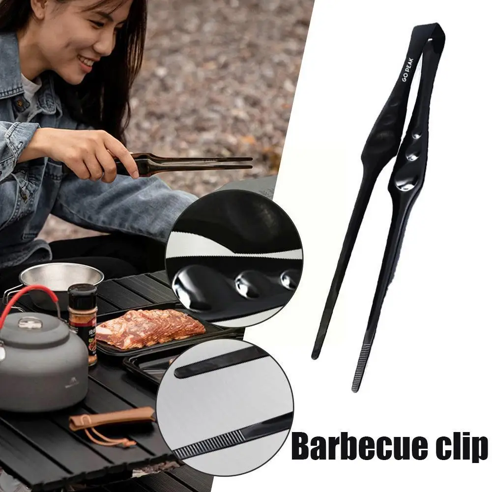 

Steel Grill Tongs Meat Cooking Utensils For Bbq Baking Kitchen Accessories Camping Supplies Camping Supplies L4a6