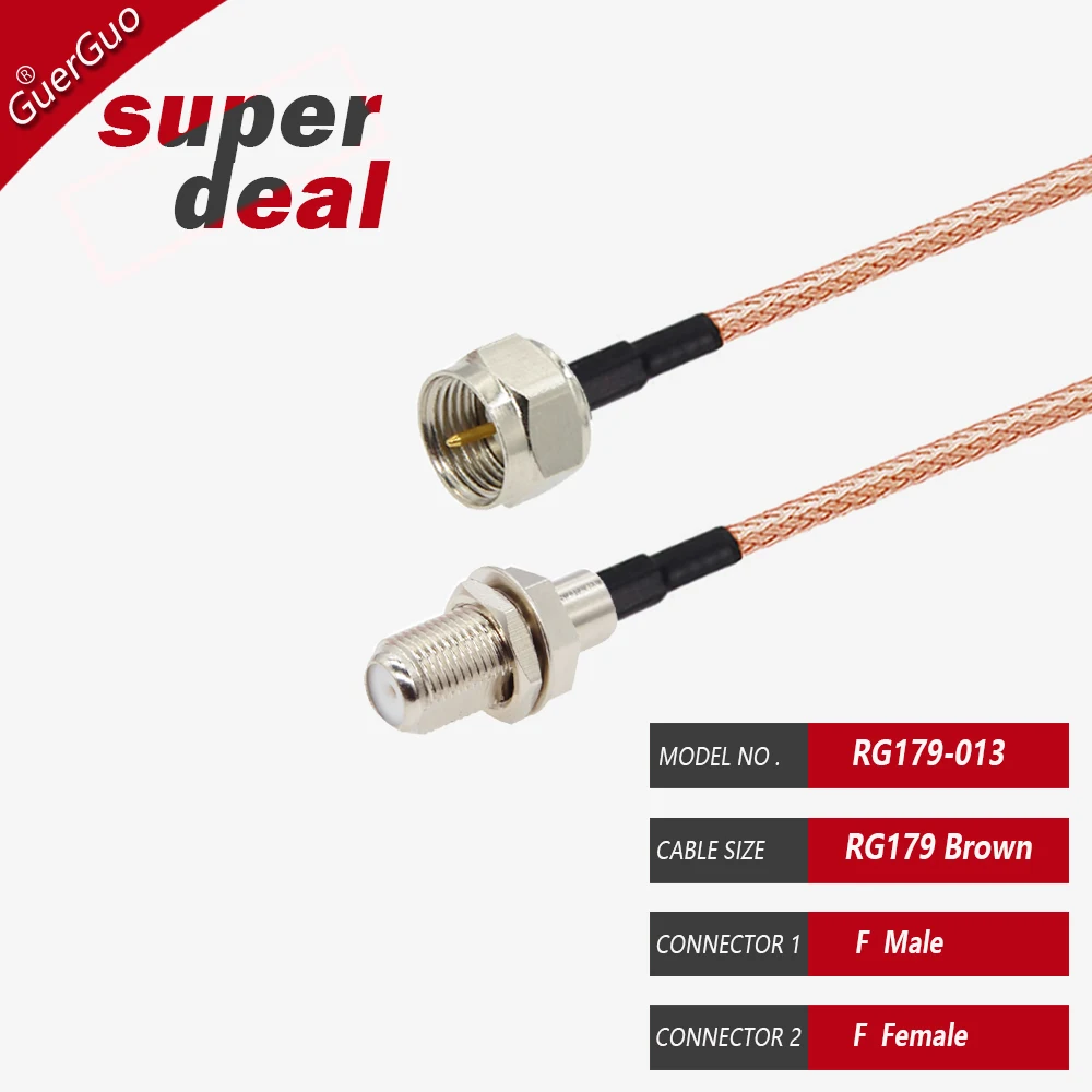 

Кабель RG179, 75 Ом, штекер F, штекер F, штекер 90 ° Прямоугольный штекерный кабель RF коаксиальный удлинитель косичка для ТВ-приставки DIY перемычка