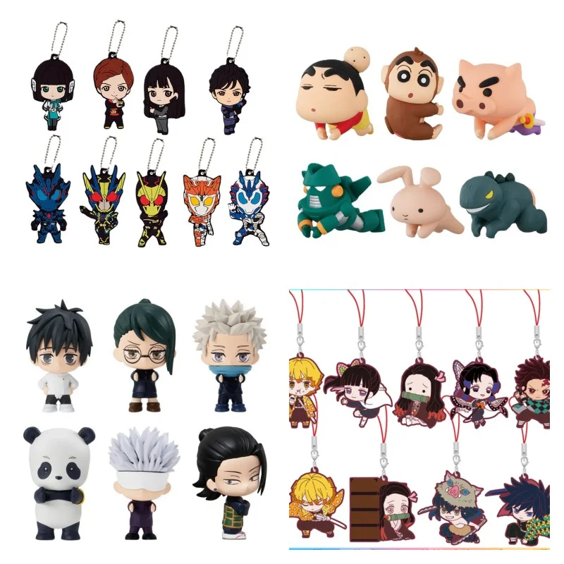 

Bandai Gashapon Toy Blind Box Child Toy Jujutsu Kaisen Conan Demon Slayer Anime Figures Crayon Shin-chan Kamen Rider Bag Pendant