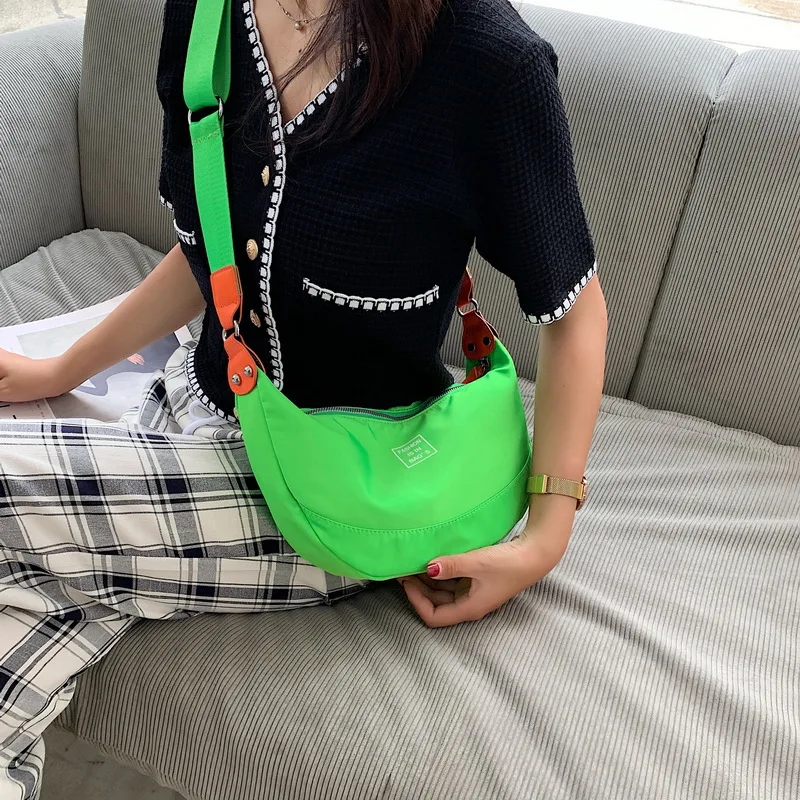 

Letter Printed Hobo Bags for Women Designer Shoulder Crossbody Bag Female Handbag and Purse Canvas Dumpling Shopper Bag